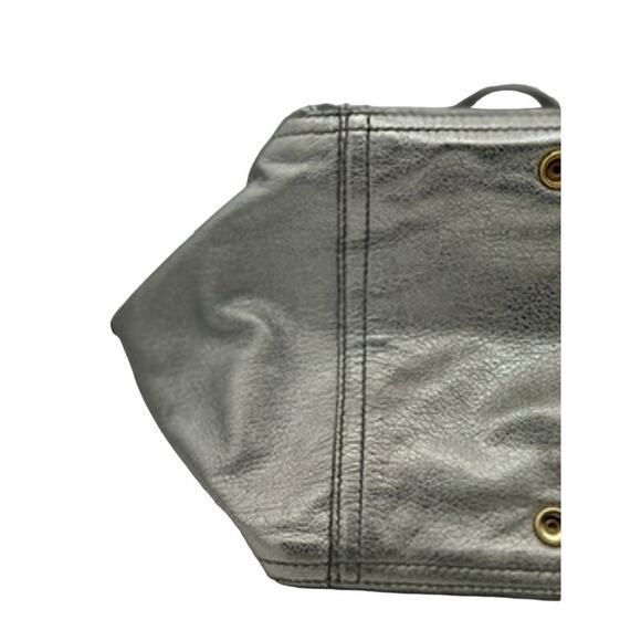 Saint Laurent  Medium Downtown Tote Metallic Silver*GREAT used condition - Picture 15 of 16